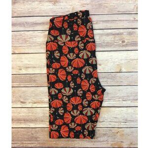 NWT LulaRoe OS Leggings Red black Umbrella leggings ones size LLR NEW